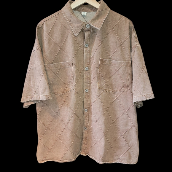 anothernpk Other - Another Npk Men's Brown Short Sleeve Shirt